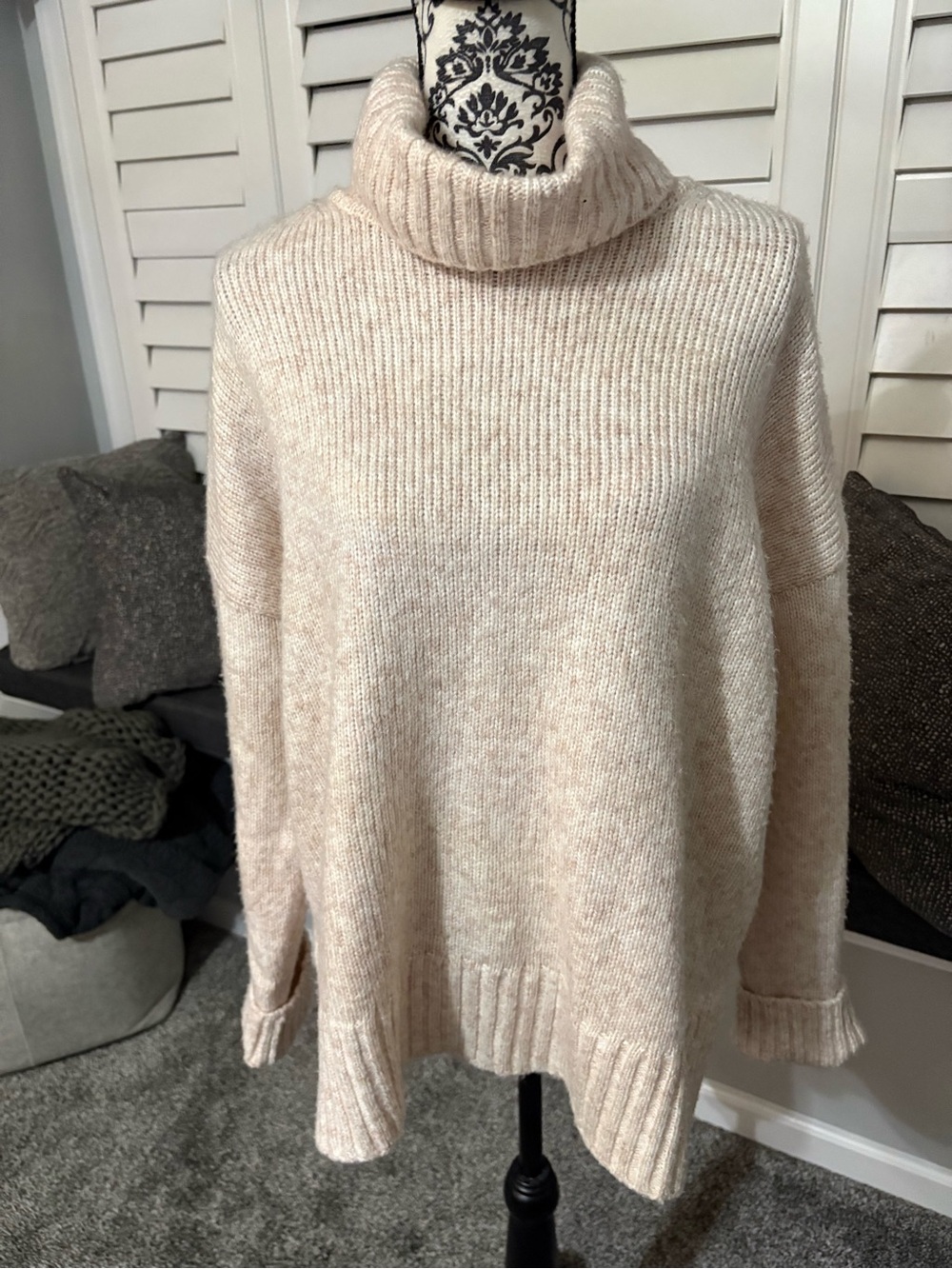 Cozy Turtleneck Sweater - Cream from banana republic